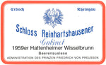 Schloss Reinhartshausen 1959 er Hattenheimer Wisselbrunn Beerenauslese